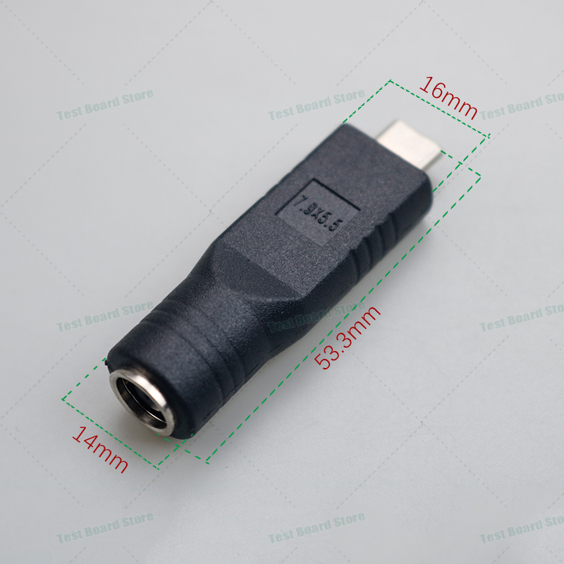 1Pcs PD Adapter USB C Type C Male To 4.0*1.7 5.5*2.1 5.5*2.5 7.4*5.0 7.9*5.5mm Female Plug Converter DC Power Jack Connector: Gold