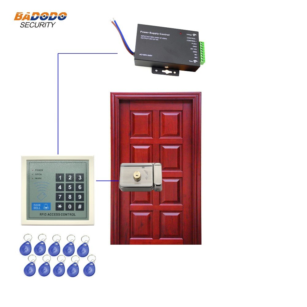 Access control Kit with standalone access controller RFID 125KHz for home office lock security system gate door open