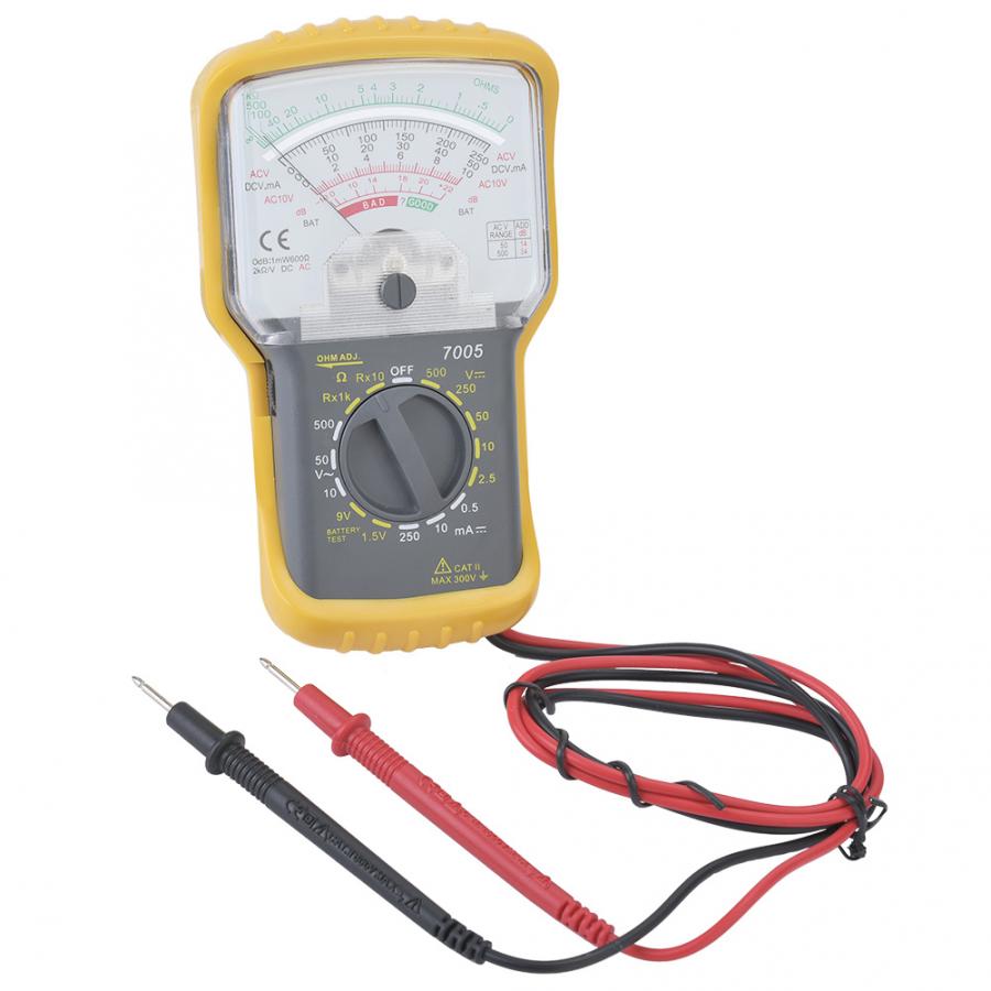 KT7005 Integrata Portatile gamma Manuale Multimetro Analogico con Coperchio di Protezione F0.5/250 V Compply con con EN61010 standard