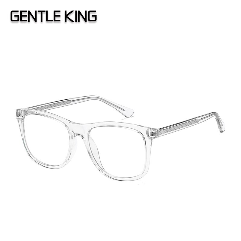 Zachte Koning Vierkante Anti Blauw Licht Blokkeren Bril Mannen Oversize Ultralight Optics Frame Computer Clear Brillen Vrouwen: C3 CLEAR