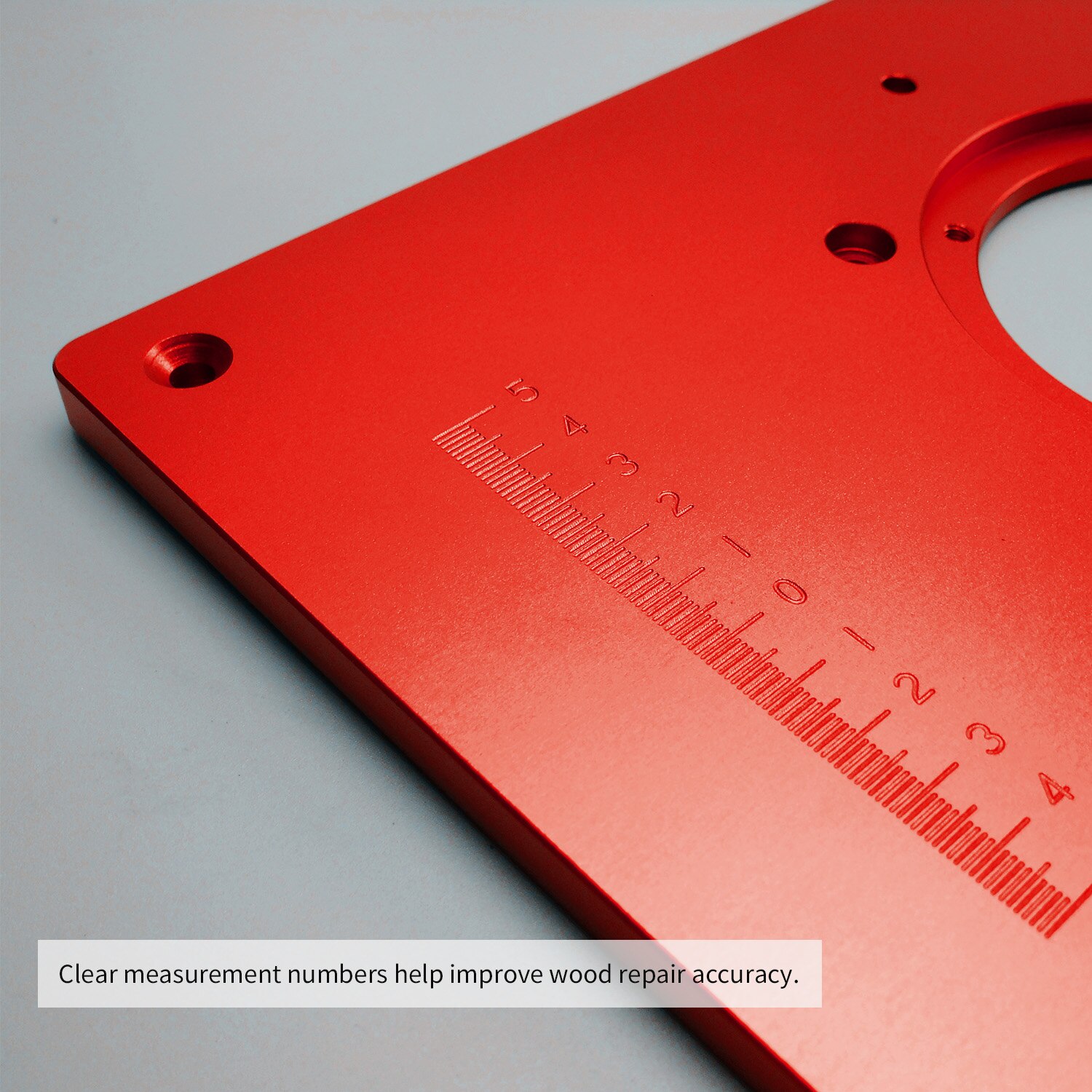 Universal Router Table Saw Insert Base Plate Kit Red Board Trimming Machine Flip Board for Woodworking