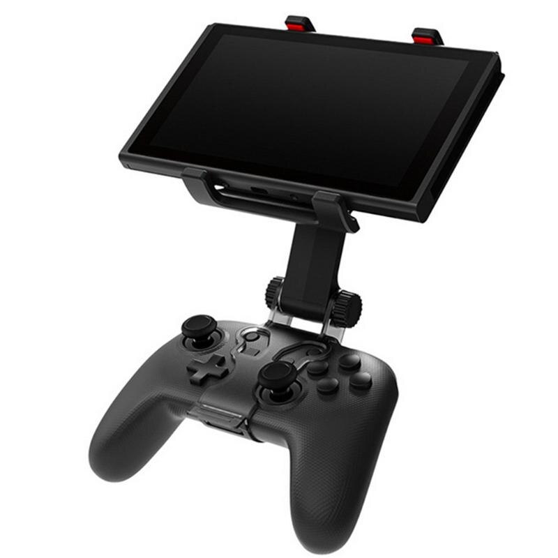 Controller Angle Adjustable Clamp Bracket Game Handle Clip Mount Games Screen Holder Stand for Nintendo Switch Pro Console