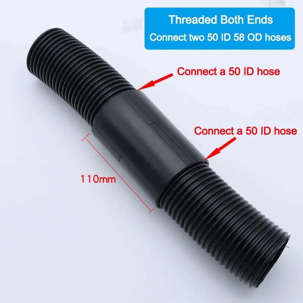Manguera roscada 32mm/38mm/40mm/50mm adaptador de extensión de diámetro interior/conector bidireccional accesorios de manguera de aspiradora: Verde claro