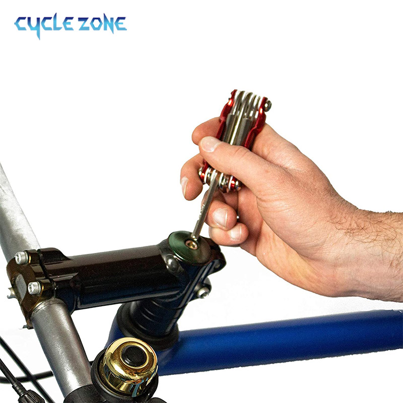 Multi kit de ferramentas reparo portátil ferramenta bicicleta dobrável chave allen falou hex chave conjunto ferramentas manutenção ciclismo acessórios