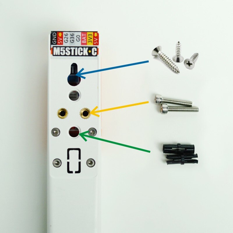 M5Stack Official 18650C HAT Rechargeable Battery Base for M5SticKC 18650 Large Capacity Rechargeable Lithium Battery