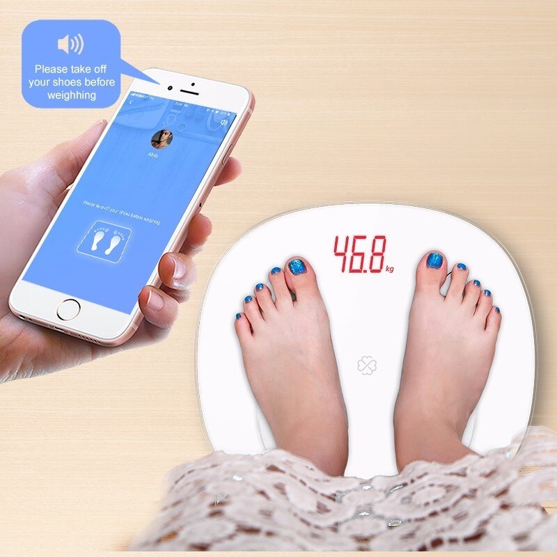 Gason S6 Weegschaal Lichaamsvet Weegschalen Floor Elektronische Led Digitale Badkamer Balans Bluetooth App Smart Bmi Schaal