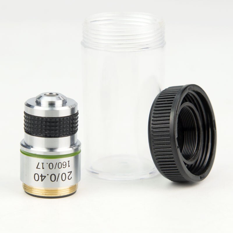 Optical Magnification 20X Biological Microscope Achromatic Objective Lens Conjugate 185 Working Distance 3.1mm Aperture 0.4 N.A.
