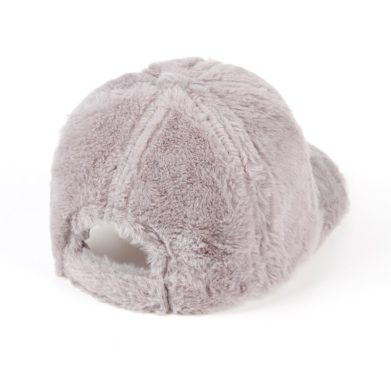 Kvinder vinter baseball cap uld tykkere varm afslappet sød kasket solid afslappet sports trucker koreansk snapback knoglehætte