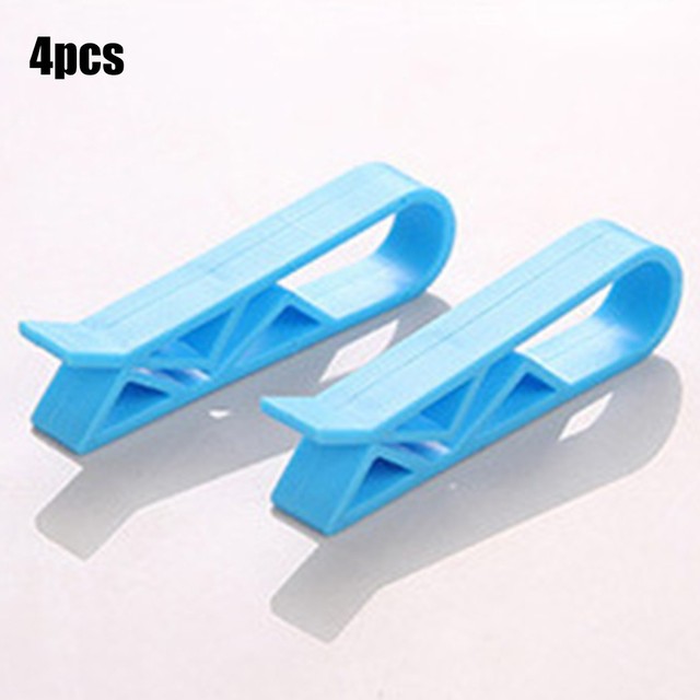 4-10pcs Bin Bag Clips Plastic Clip Clamp Holders For Kitchen Garbage Waste Trash Wastebaskets Food Storage Bag Clip Kitchen Part: 4Pcs Blue