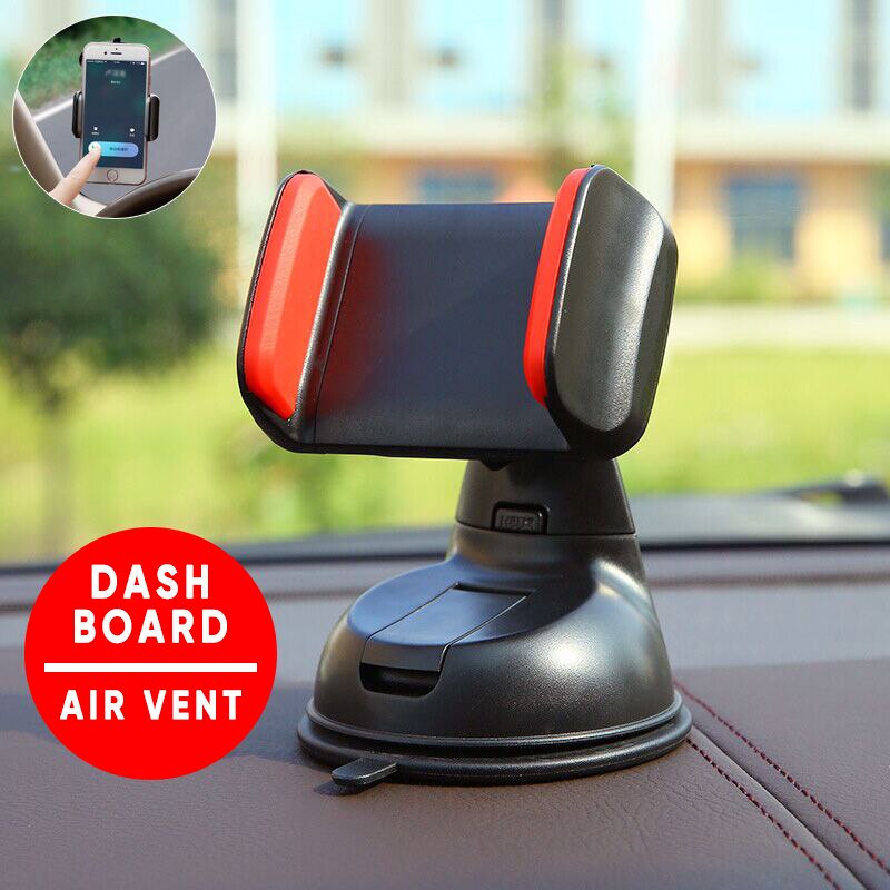 Universele autohouder voor telefoon in de auto, luchtroosterclip, voorruitzuignap, mobiele telefoonhouder, gps-standaard voor iphone 11, samsung