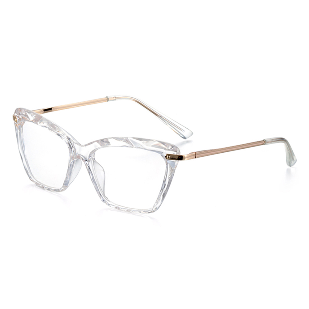 1pc nærsynethed optiske linse briller kvinder trendy metal rammer briller mænd klassiske klare linser vision pleje briller: Type 3- tm (ramme)