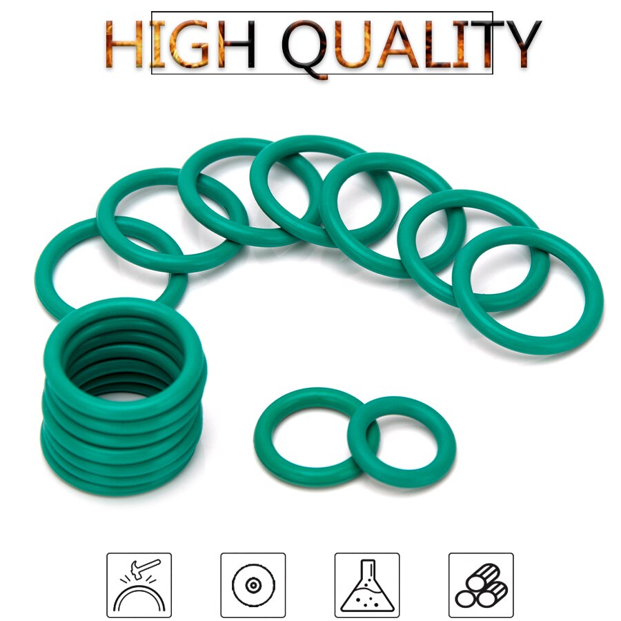 20Pcs Fluor Rubber Fkm Afdichting O-Ring Vervanging Od 6Mm-30Mm Cs 1.9Mm Groen seal O Ringen Pakking Washer Diy Accessoires S129