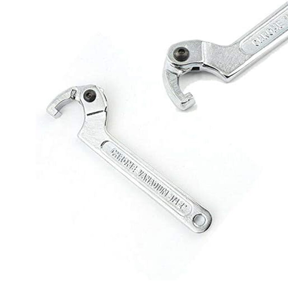 1 pz dado tondo chiave a mezzaluna regolabile chiave a testa tonda strumento dadi bulloni attrezzo manuale 19-51mm 32-76mm 51-121mm