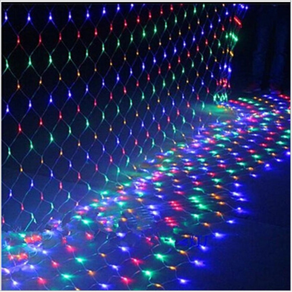 4M X 6M 1.5MX1.5M 2X3M Kerst Slingers Led String Christmas Netto-verlichting Xmas Party Fairy tuin Bruiloft Decoratie Gordijn Licht