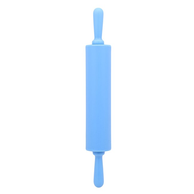 Non-stick Siliconen Food Grade Deegroller Fondant Rolling Pin Diy Keuken Gereedschap Knoedel Roller Cake Bakvormen Gereedschap 30x4.2cm: Blue