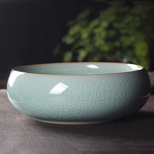 Celadon Tee Washset Keramik Tasse Stift Große Tee Waschen Eis Riss Offene Stück Von Wasser Ceremonia Del Te Haushalts Produkte DH50CX: Stil 2