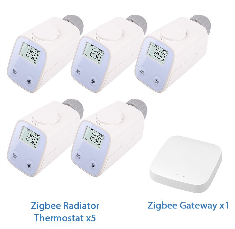 Tuya Zigbee Heating Radiator Temperature-Controller Radiator Valve Programmable Thermostatic Actuator Tuya