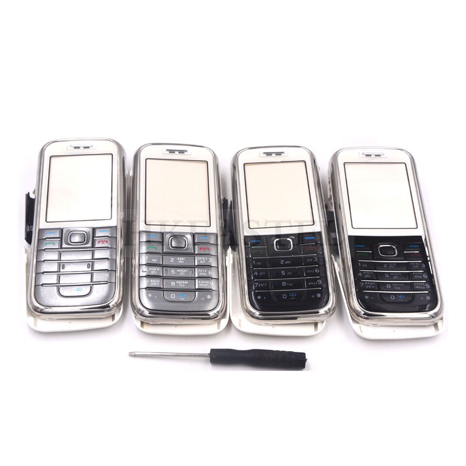 Hkfastel Voor Nokia 6233 Full Complete Mobiele Telefoon Behuizing Cover Case + Engels/Russisch Toetsenbord + met Tracking