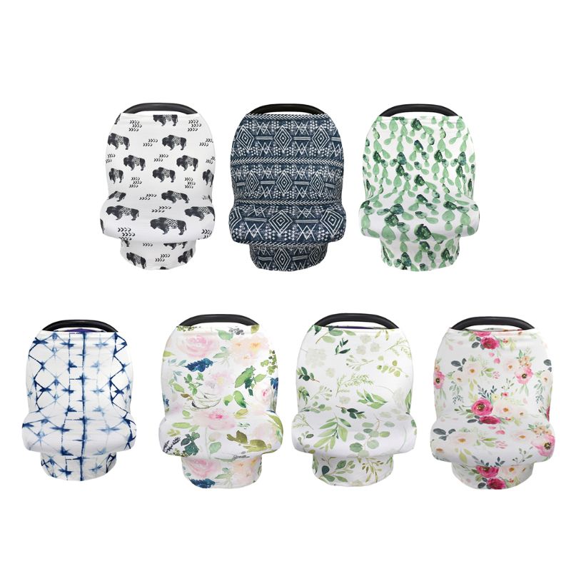 Moeder borstvoedingshoes sjaal luifel borstvoedingshoes bloem multifunctionele cape kinderwagenhoes autostoelhoes