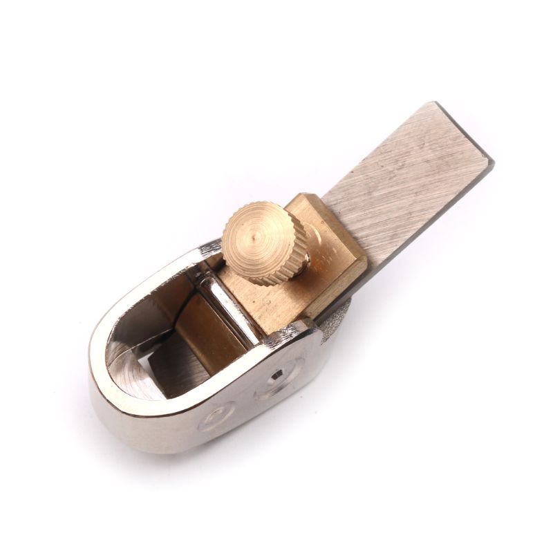 UKCOCO Violin Thumb Planer Mini Woodworking Hand Plane Tool Brass 18mm Blade Flat Bottom for Luthier Instrument Making and Repair UKCOCO Violin Thumb Planer Mini Woodworking Hand Plane Tool Brass 18mm Blade Flat Bottom for Luthier Instrument Making and Repair