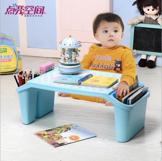 Plastic Mini Table for Kids Toddlers Babys Desk with Holder Organizer Portable Laptop Desks Durable Safe Material for Children