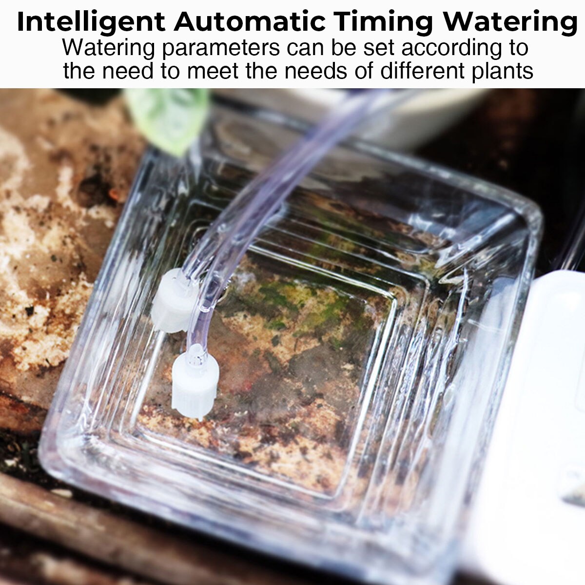 Automatic Drip Irrigation System Garden Self-Watering Kit Single/Double Pump Waterproof Smart Watering Device Timer