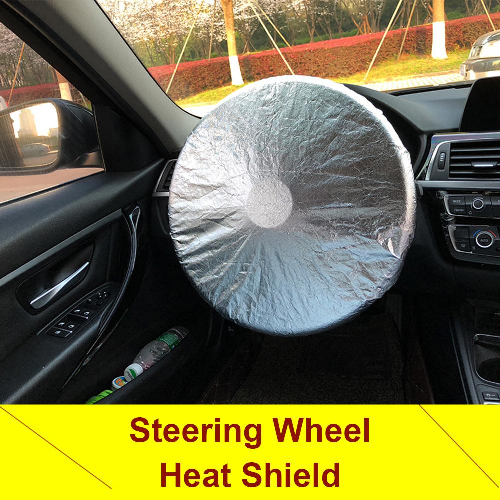 1pc parasol de coche cubierta del volante del bloque de Sun para G-M volante funda protector solar manga de aislamiento: Default Title