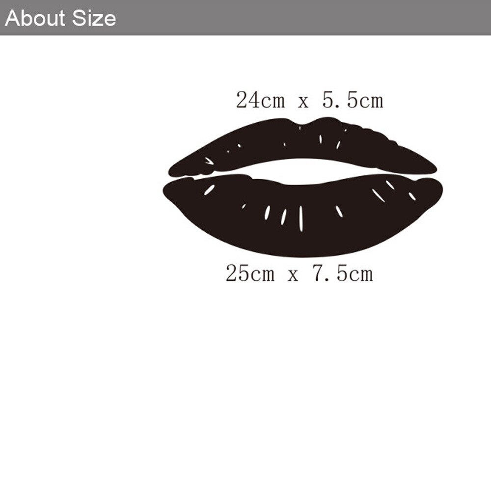 Removable Lips kiss crystal Acrylic Mirror Decorative Sticker 3D DIY wall sticker Wall Decor home decor Shower Room bathroom