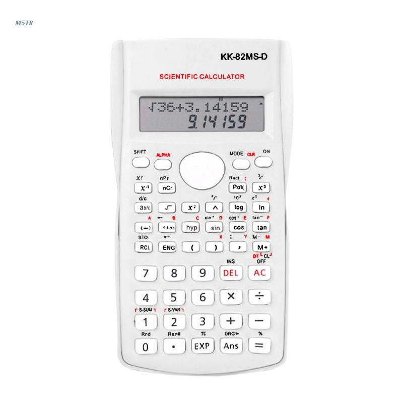 Scientific Calculator Stationery School Office Engineering Multifunction School Engineering Stationery Scientific Tool M5TB: White