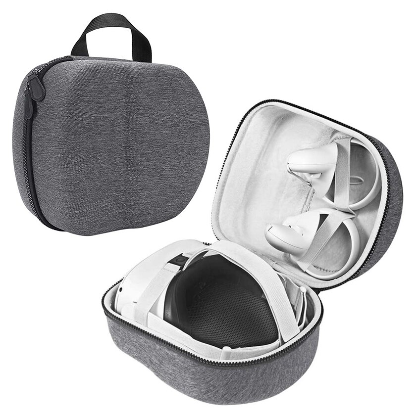 EVA Hard Case for Oculus Quest & Quest 2, Travel Case Protective Cover Storage Bag: Gray