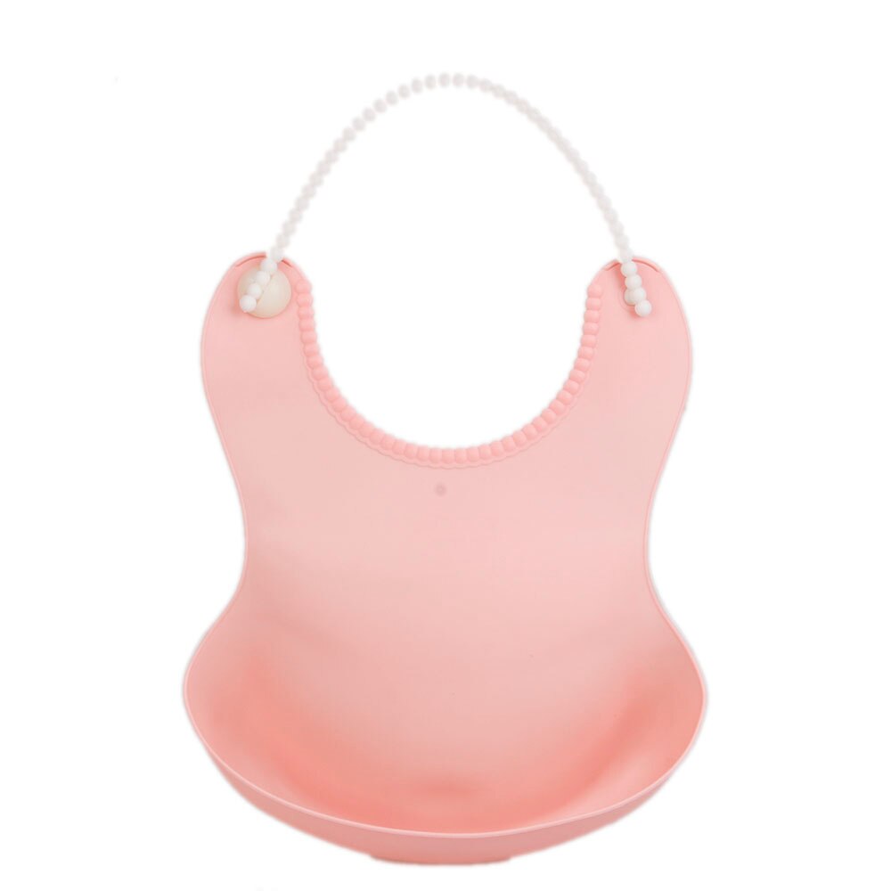 Silicagel Slabbers Burp Doeken Zuigelingen Speeksel Blok baberos Bib waterdicht bebe Jongens Meisjes Pasgeborenen Voeden slabbetjes: Roze