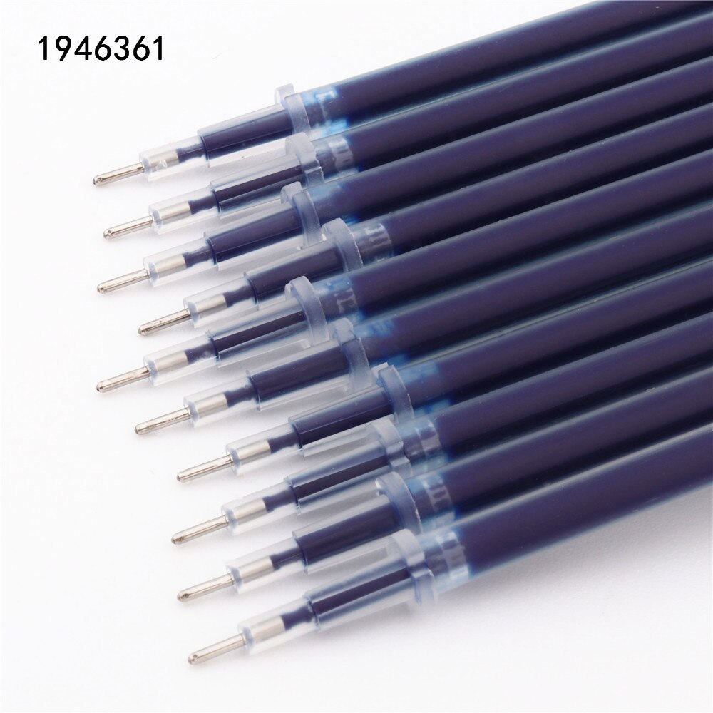 Svart blå rød blekk refill gel penn kule for fine nib blekkpatron skoleelev kontor skrivesaker kjærlighet: D - 10 stk blå