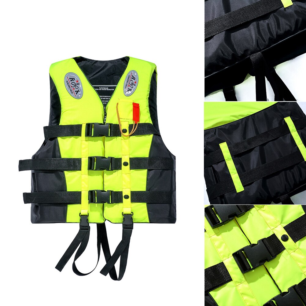 Water Sports Vest Kayaking Boating Drifting Safety VestAdult Life Vest Swimming Boating with Whistle Plus Size
