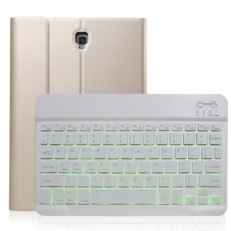 Tablet Keyboard Case for Samsung Galaxy Tab A 10.5 SM-T590 SM-T595 - Leather Cover with Bluetooth Keyboard & Stylus