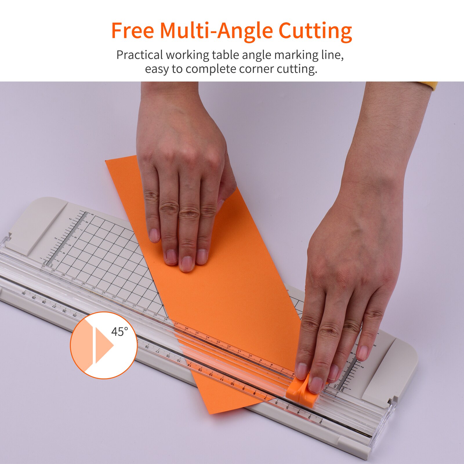 A4 Portable Paper Trimmer Paper Cutter Cutting Machine 12.6 Inch Cutting Length for Craft Paper Photo Laminated Paper Scrapbook