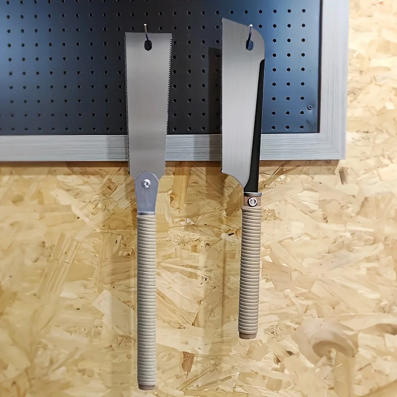 Scie à bois japonaise, manche en rotin, outil de coupe transversale lisse et précis à haute efficacité pour couper des planches de bois
