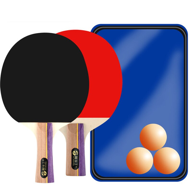 Ping Pong Paddle With Case And 3 Balls Table Tennis Racket For Beginner And Advanced Players 4 Star -40: Purple CSFL