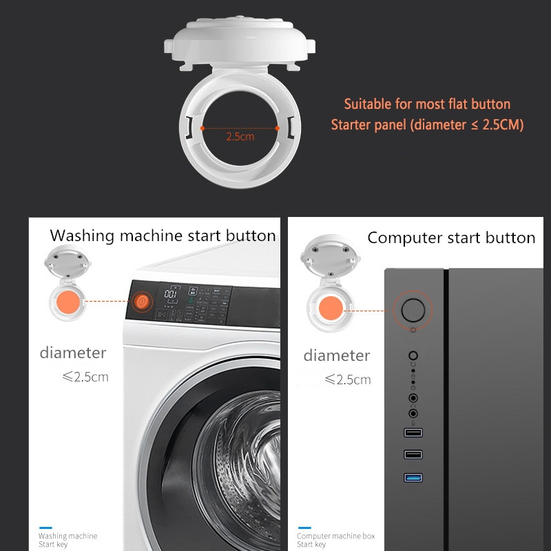 2Pcs/Set Electrical Switch Button Lock Box Child Safety Lock Anti-switch Box Washing Machine Computer Care For Children