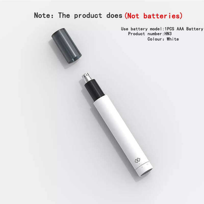 100%  originele xiaomi mini neustrimmers met  hn1 scherpe messen, draagbaar, minimalistisch en veilig, voor dagelijks gebruik in het gezin.: Wit