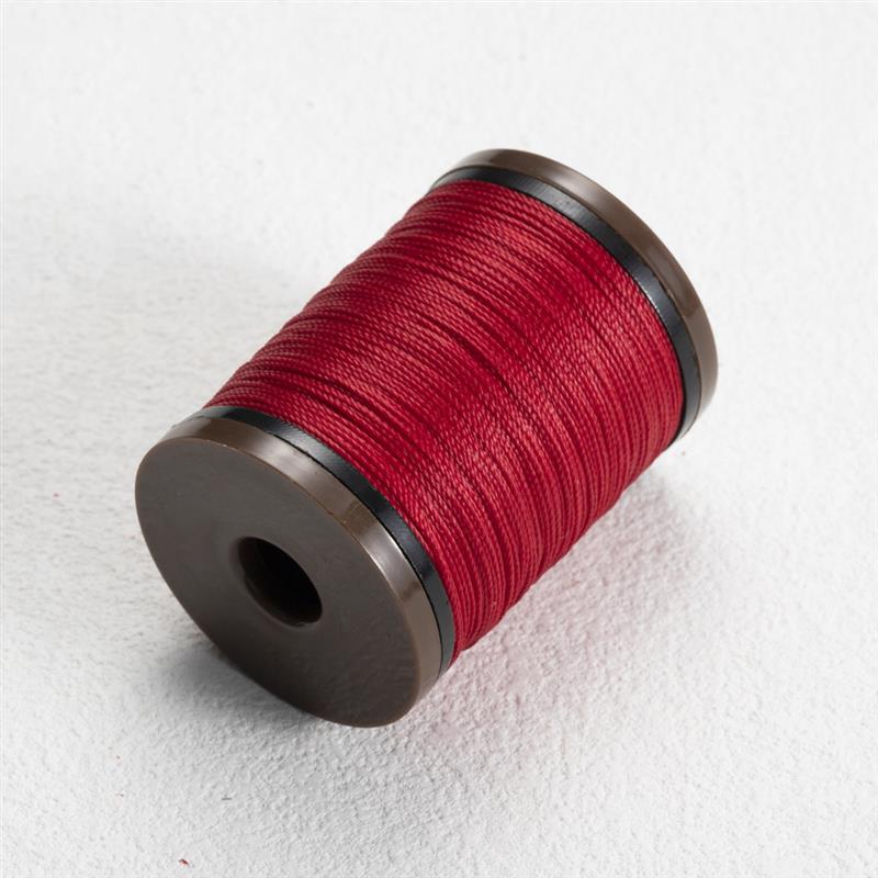 0,6mm runder Wachs faden für Leder handwerk Nähen Polyester gewachste Schnur DIY hand gefertigte geflochtene Strang schnüre Leder nähen: Licht Gelb