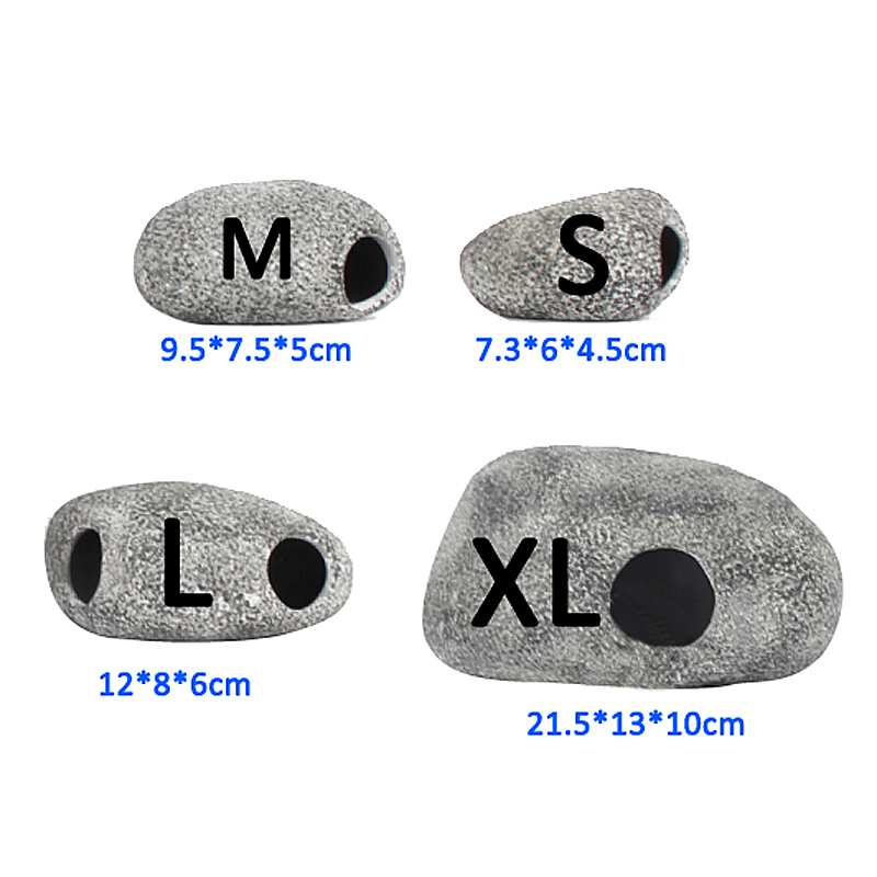 1 Uds acuario accesorios de decoración de piedra para cíclidos artificial de la cueva que estanque para criar gambas adornos