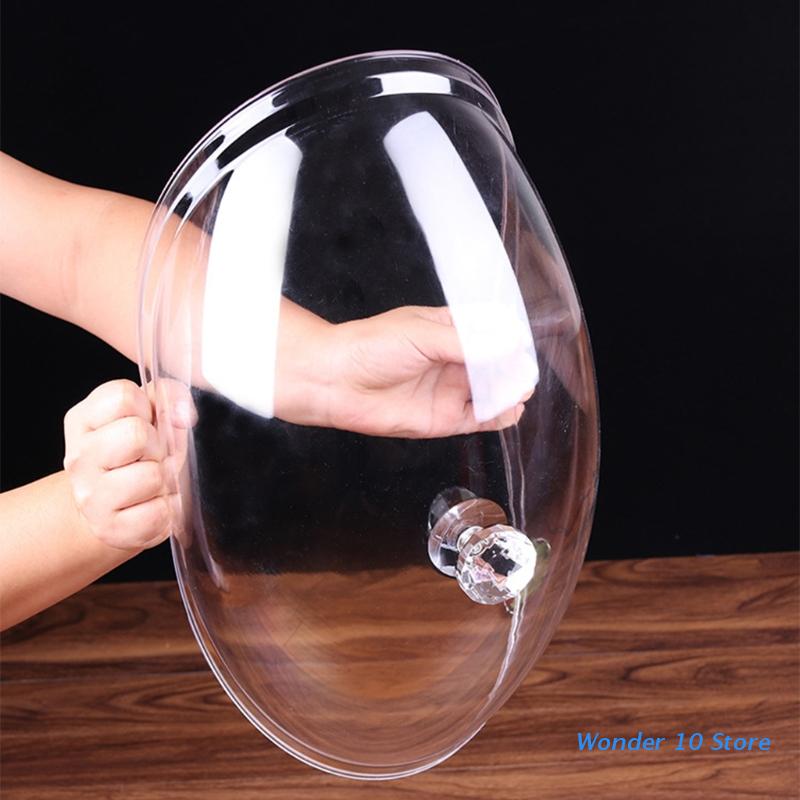 Food Cover Clear Dome Guard Cover for Food Plate Dish Dessert Cake Pastry Outdoor Indoor Use Dust Protector Acrylic Material Fly