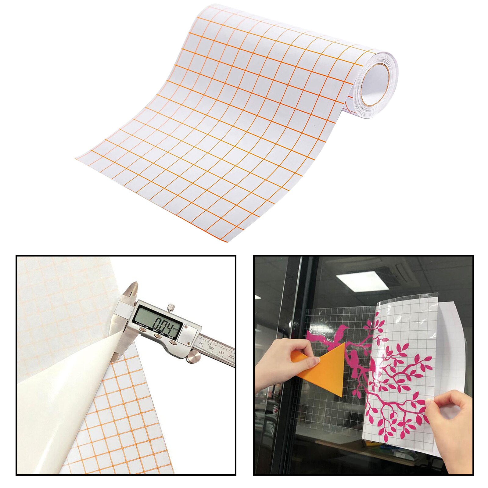 Transfer Paper Rolls for Vinyl Self Adhesive Application Paper Tape PVC 1 Roll Transparent Works Well with Cameo Silhouette