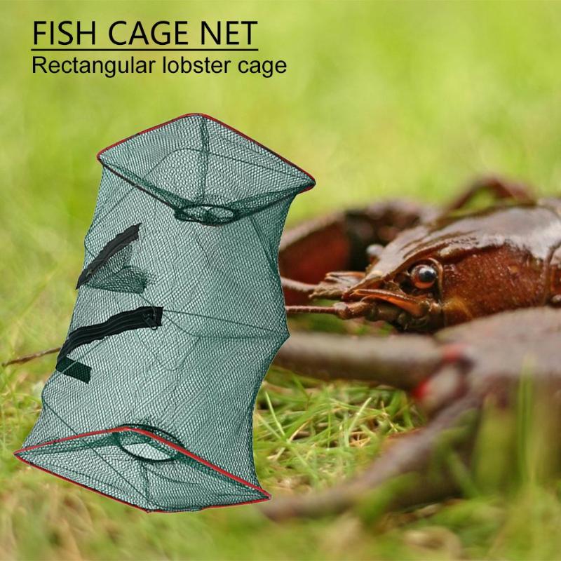 Visnet Voor Krab Vissen Crawdad Garnalen Minnow Visaas Trap Cast Dip Opvouwbare Netto Kooi Vissen Tool