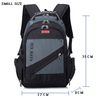 SIXRAYS Children School Bags USB Charging Business Casual Tourist Anti-theft Waterproof 15.6 Inch Laptop Men Backpack: DSR0010SGR