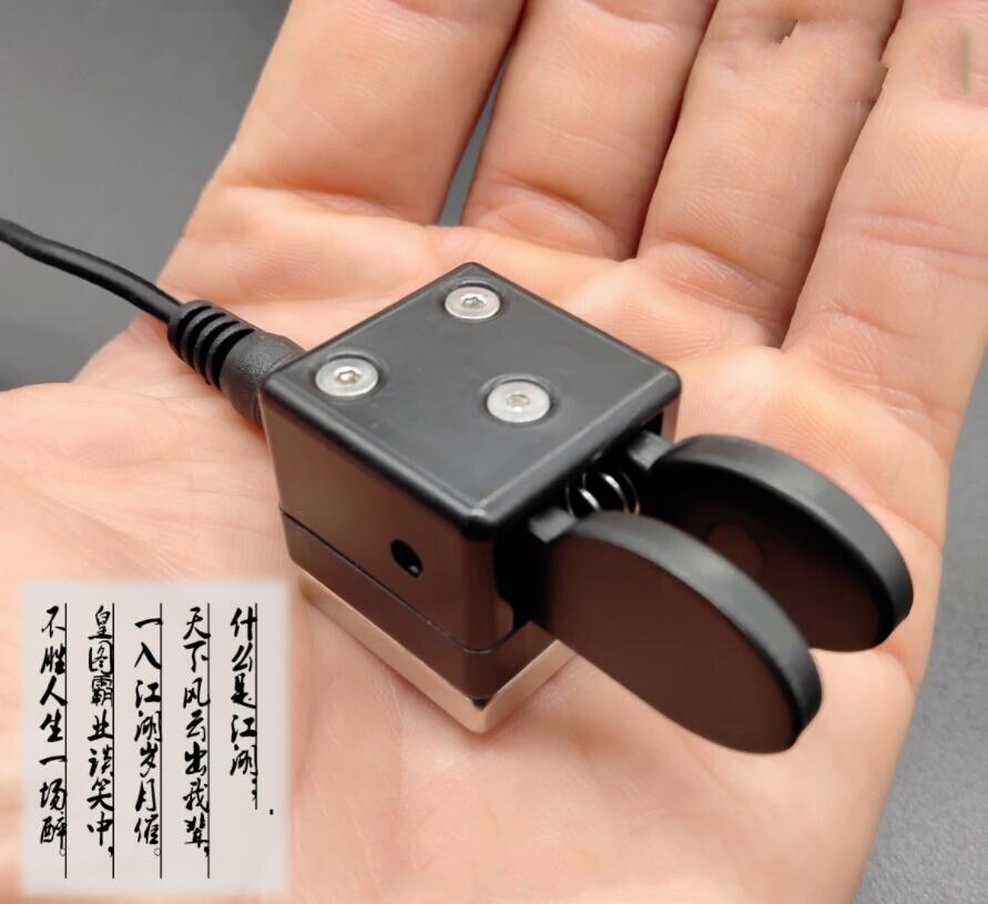 Qu -2020a mini dobbelt paddle nøgle morse nøgle cw nøgle automatisk base magnetisk adsorption til kortbølge radio