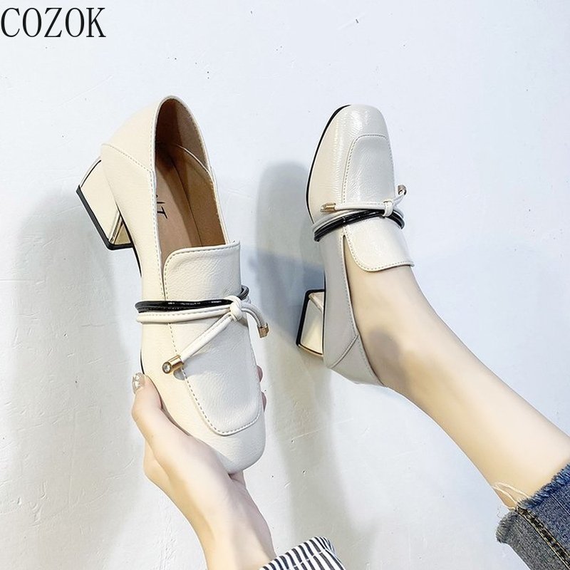 Vrouwen Hakken Casual Mode Alle-Wedstrijd Vrouwen Schoenen Elegante En Comfortabele Schoenen Bovenste Lint Decoratie