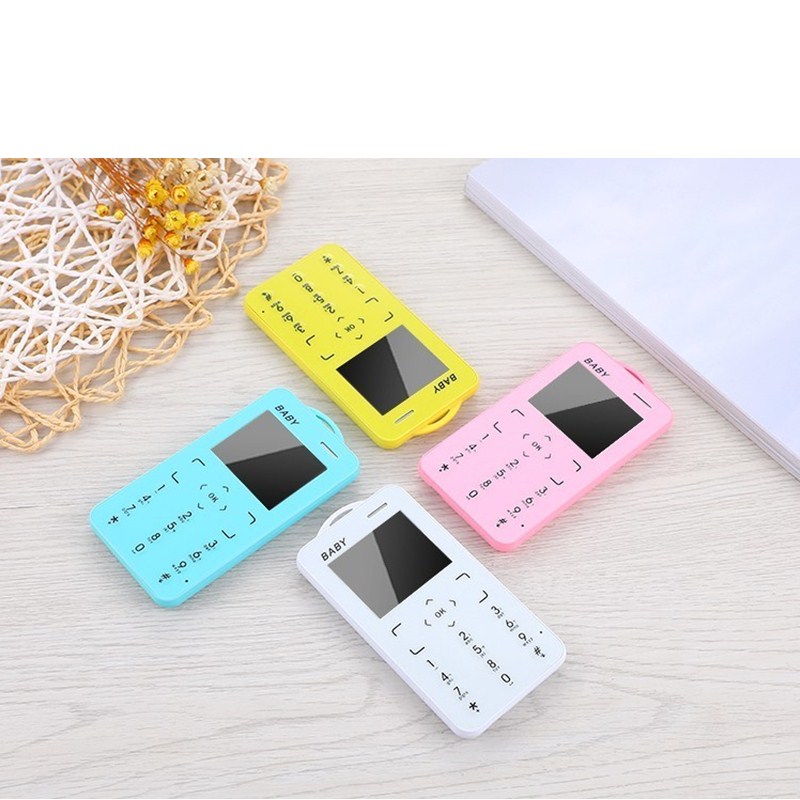 T5 Small Slim Size Cellphone 1.8" Ultra Thin Card Pocket Student MP3 Low Radiation Push Button Mini Mobile Phone