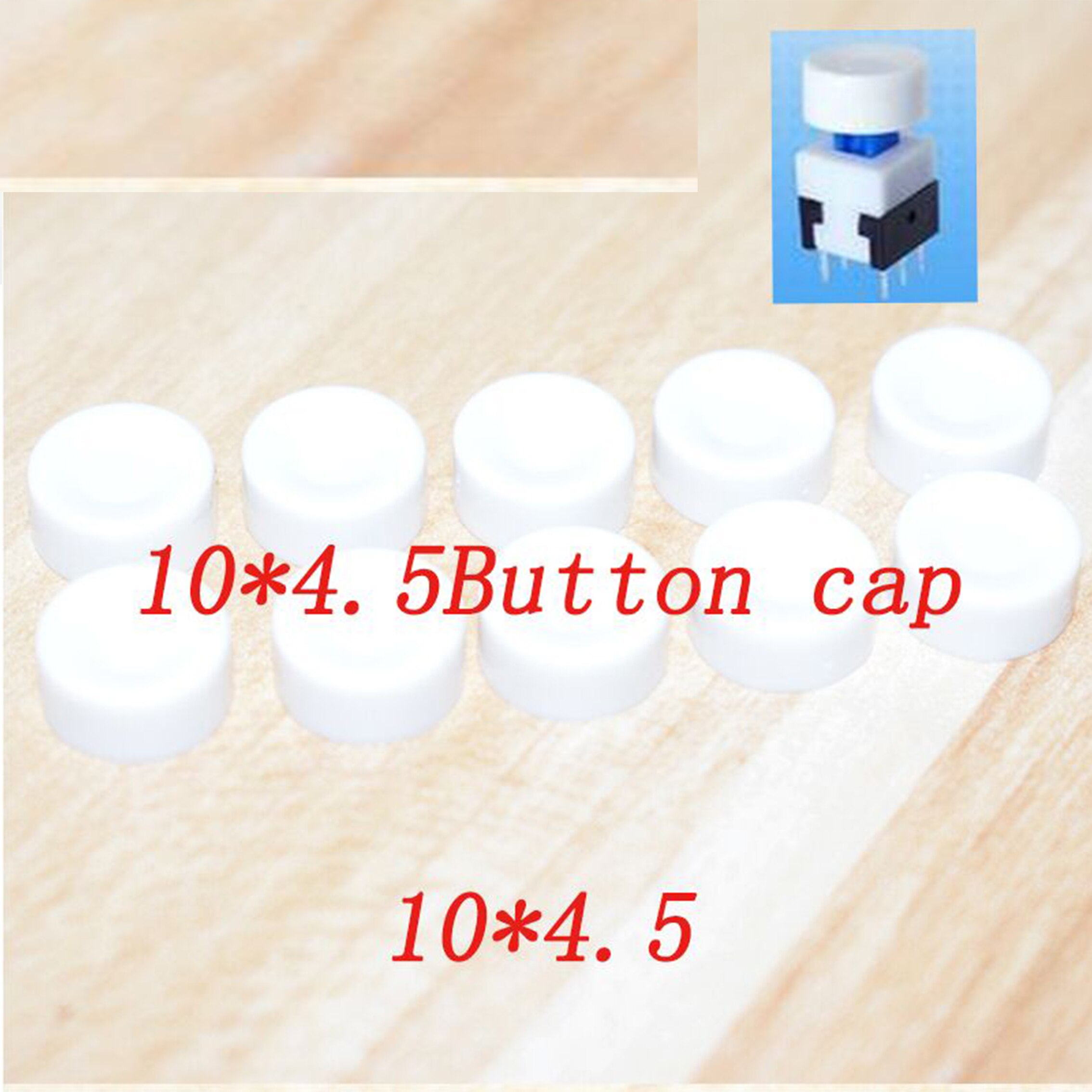 Self locking button cap size 10*4.5 round hole button cap fit 5.8/7/8/8.5 self-locking switch