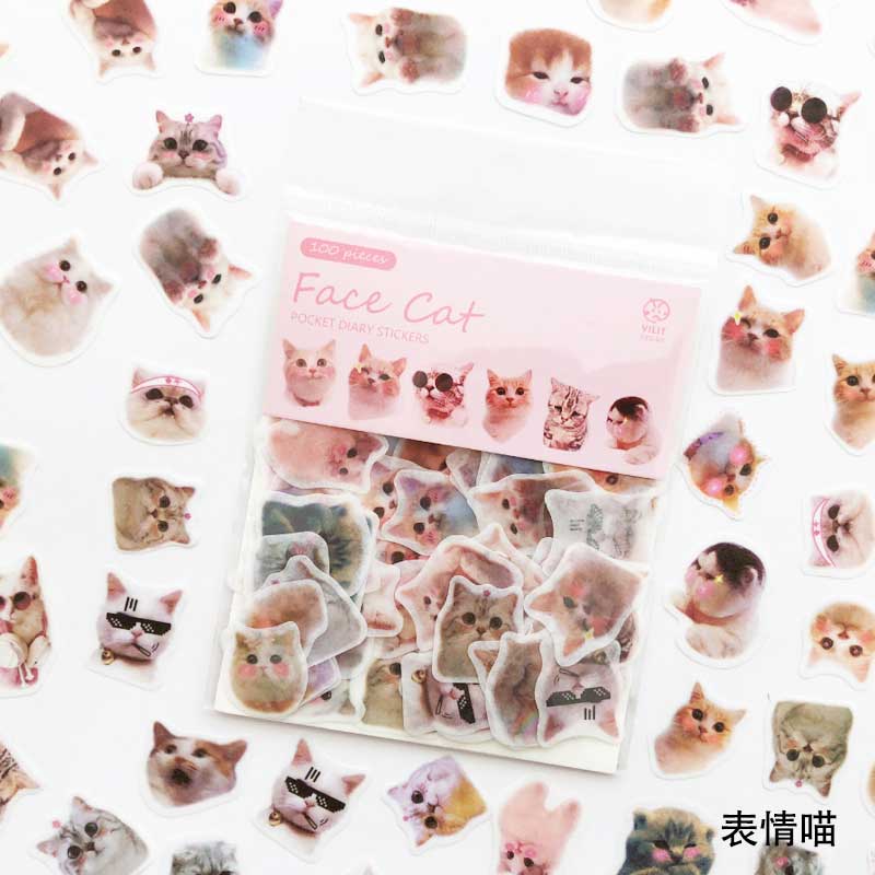 100 X Kawaii Girls Decorative Stickers Cartoon Animal Scrapbooking Stickers For Journal Planner Diy Crafts Scrapbooking Diary: 3